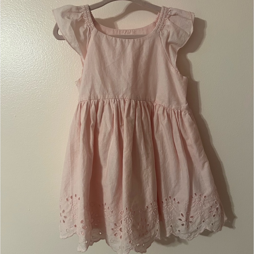 Gap pink eyelet dress 2T
